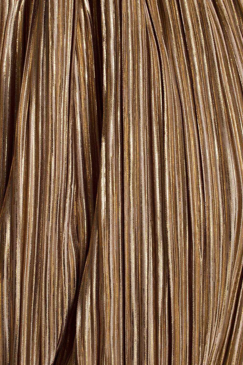 Daybreak Gold Plisse Mini Dress