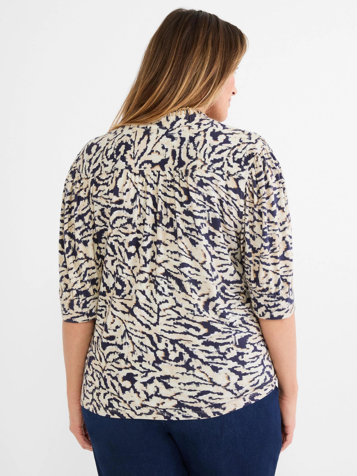 Contrast Swirl Top