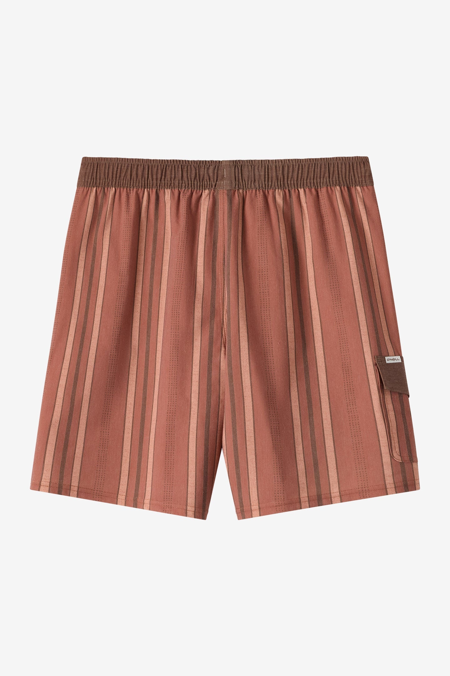 Hermosa Retro Elastic Waist 17" Swim Trunks