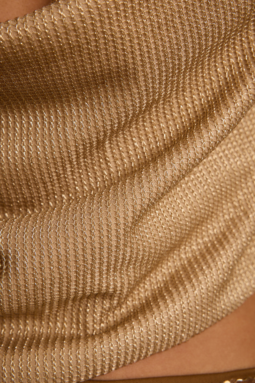 Solene Gold Halter Top