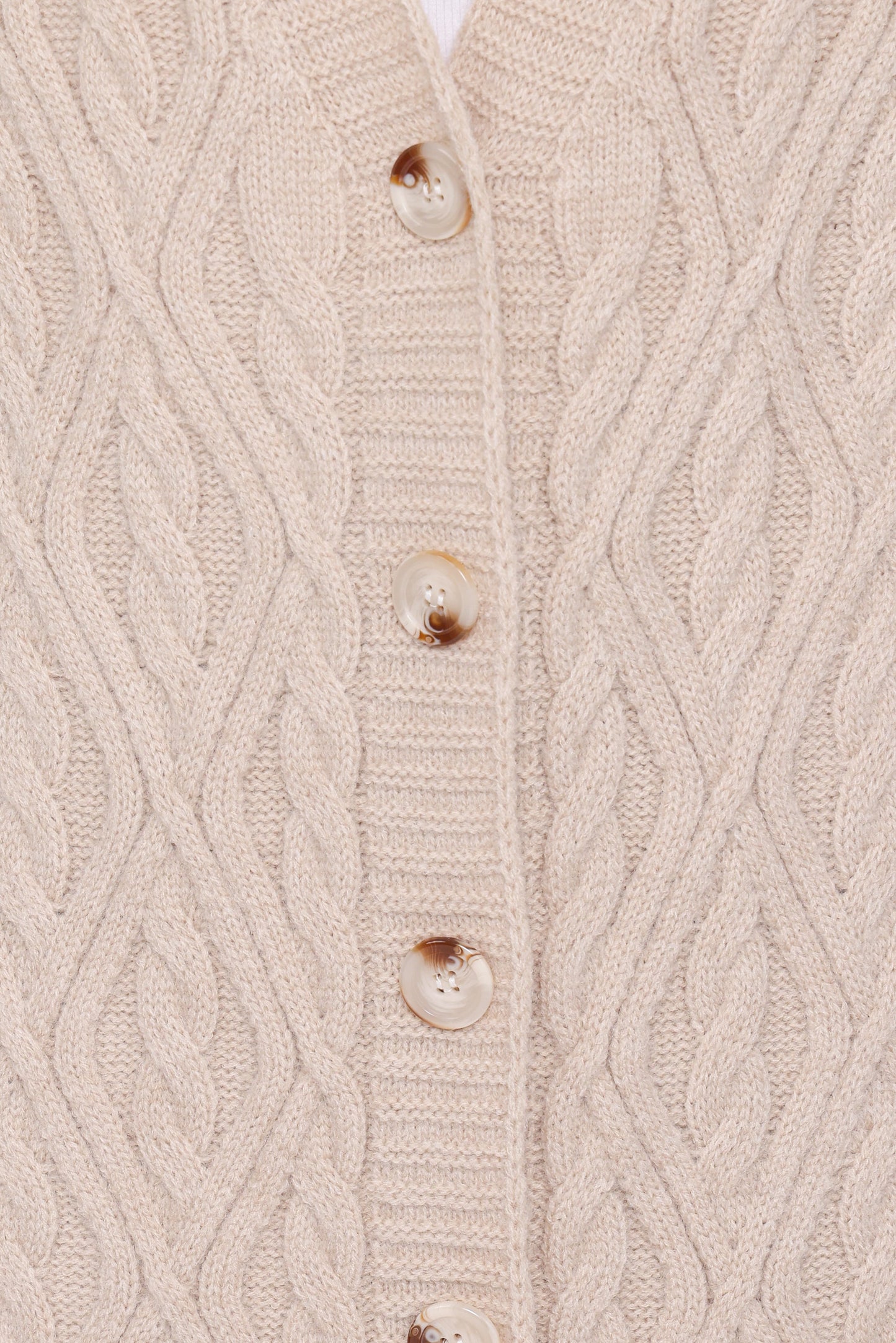 Becky Cable Coatigan - Beige