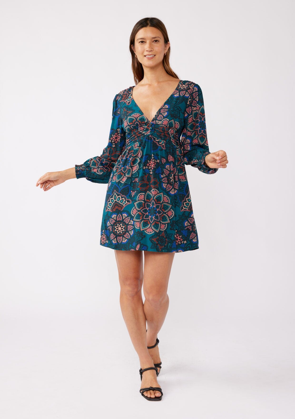 Floral Prism Mini Dress