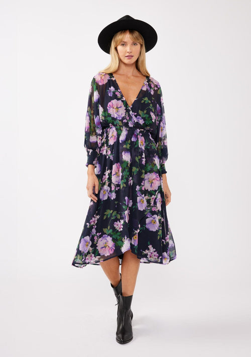 Flourish in Florals Midi Dress