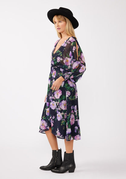 Flourish in Florals Midi Dress