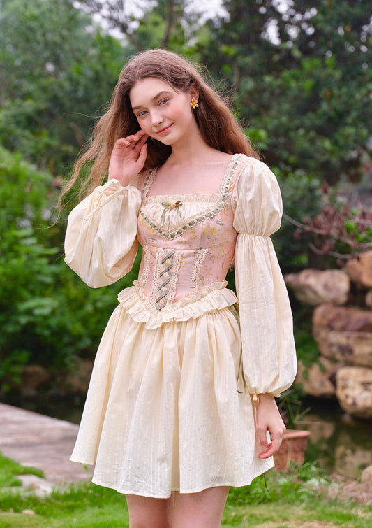 （US Exclusive）Evelynn's Garden Corset Dress