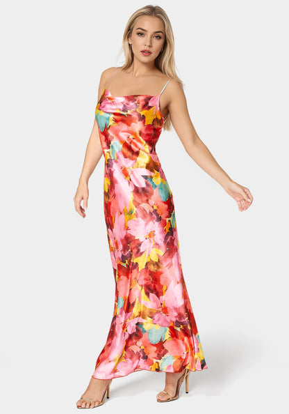 Printed Stain Maxi Dress