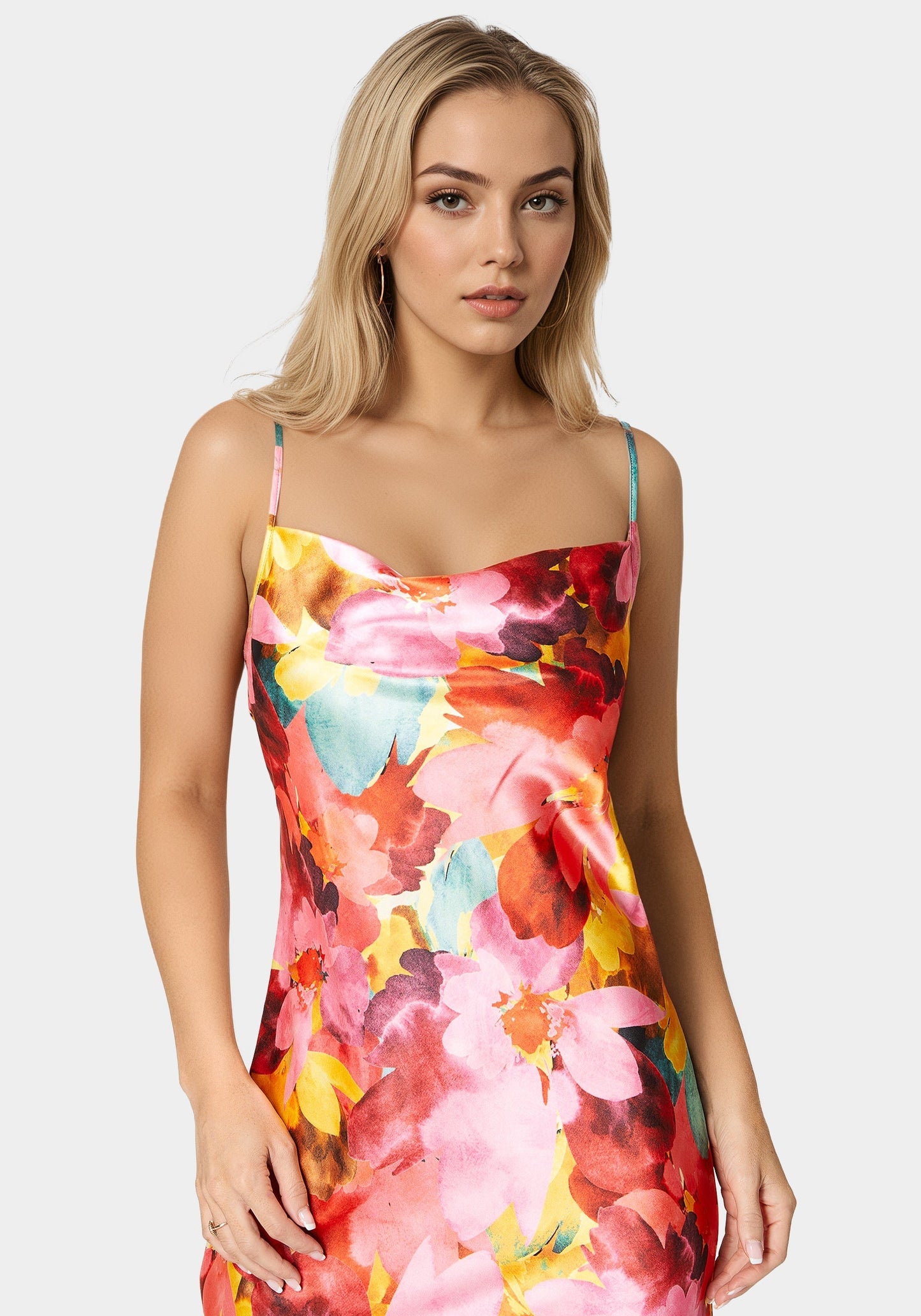 Printed Stain Maxi Dress
