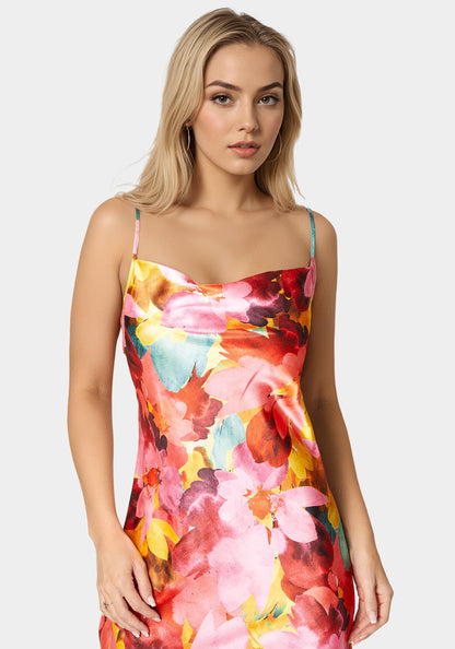 Printed Stain Maxi Dress