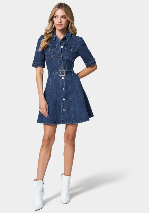 Button Down Denim Dress