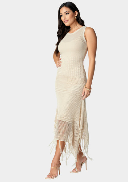 Crochet Tank Sweater Dress
