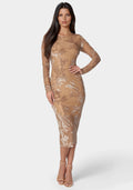 Burnout Midi Dress