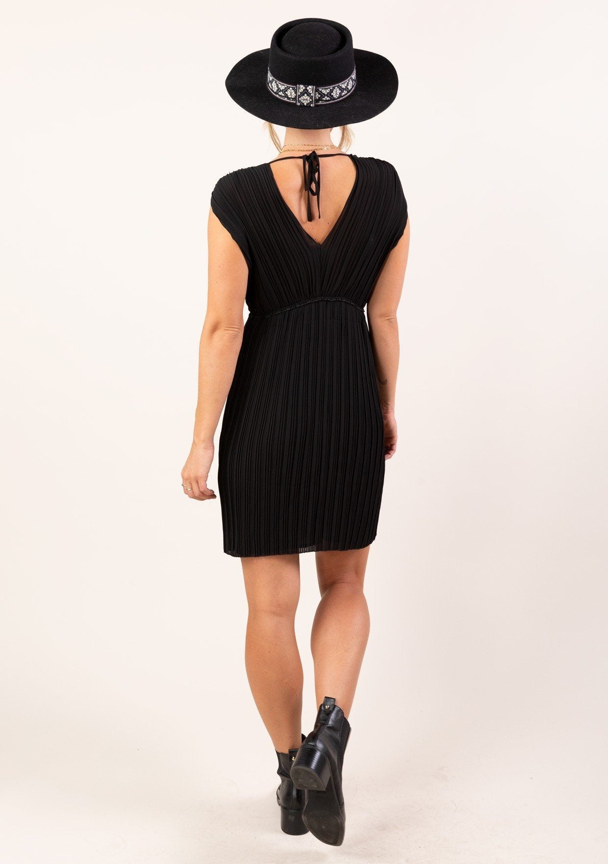 Last Fling Pleated Mini Dress