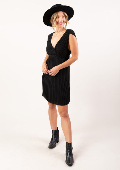 Last Fling Pleated Mini Dress