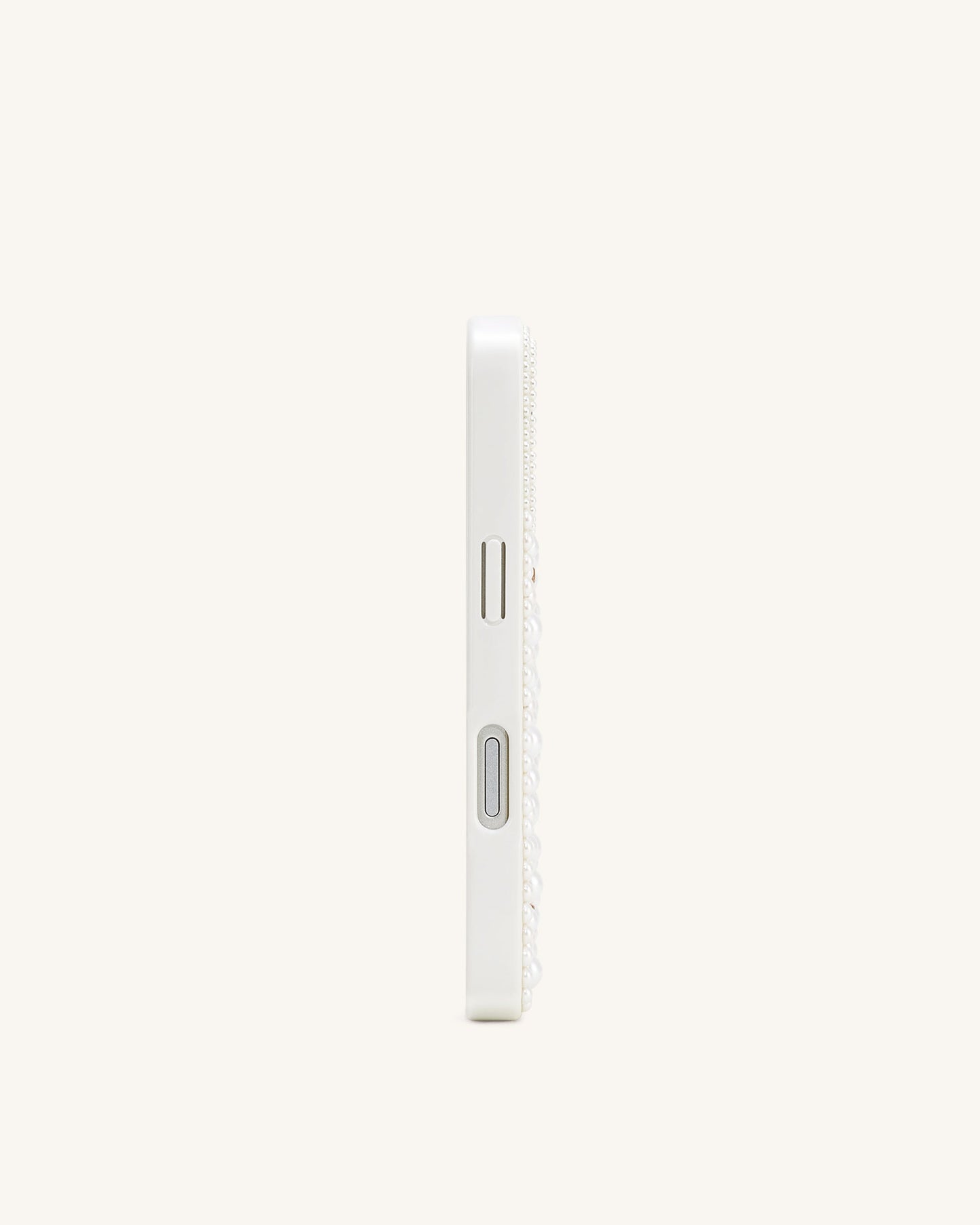 Pearl 綴飾手機殼 - 白色