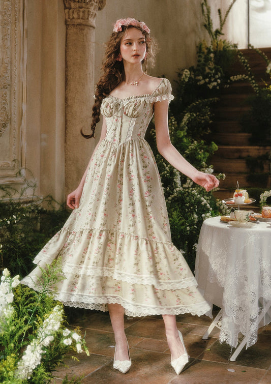 Meadow Vine Corset Dress (Long)