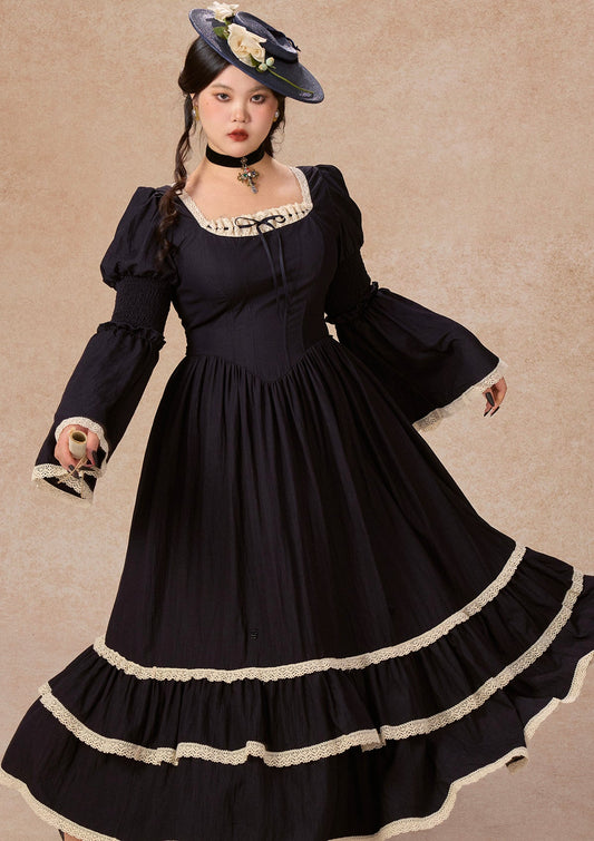 （US Exclusive）Curve&Plus Sapphire Blue Waltz Corset Dress