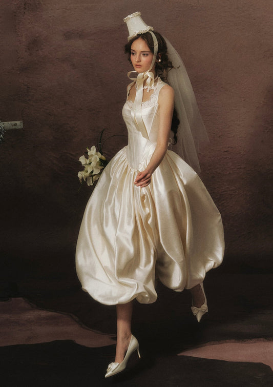 White Coronation Corset Dress
