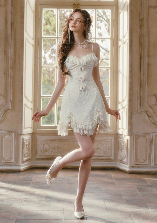 Misty Cloud Blooms Dress
