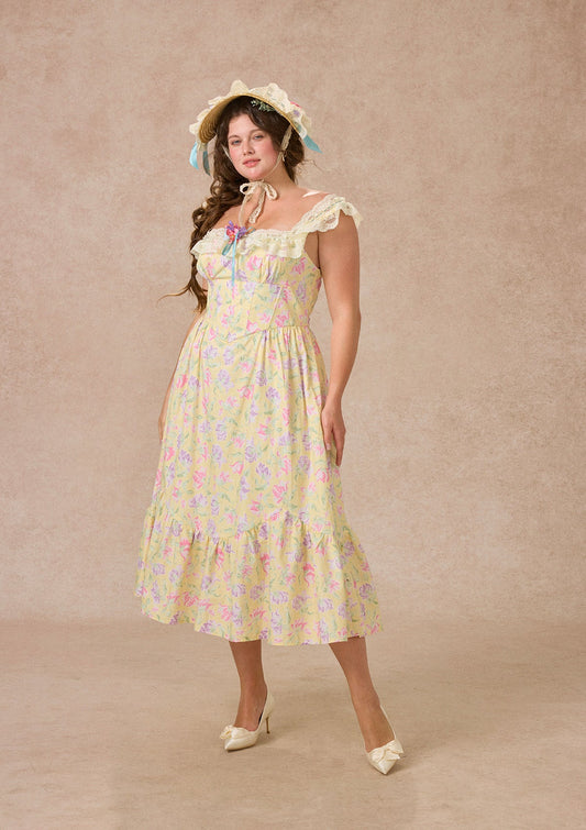 Curve&Plus Honey Tea Garden Dress
