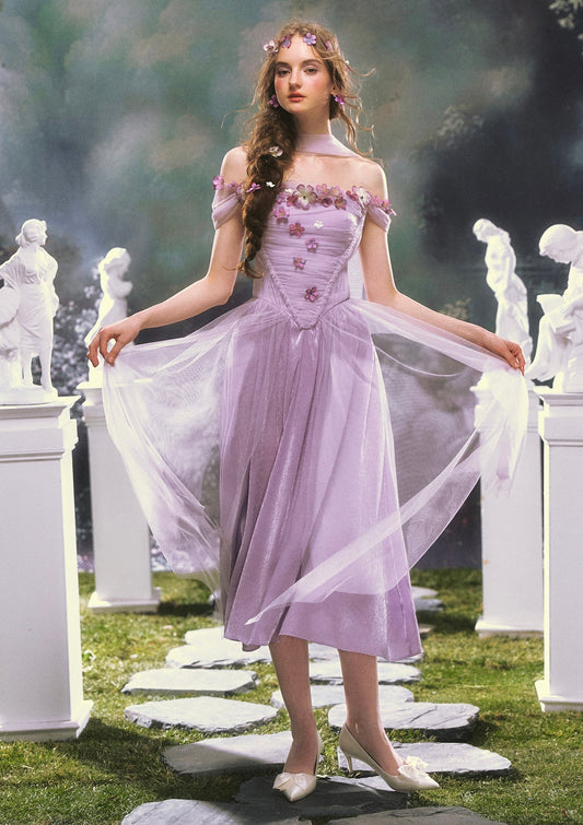 Ode to Purple Iris Dress