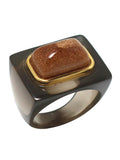 Lucas Jack Rectangle Block Ring