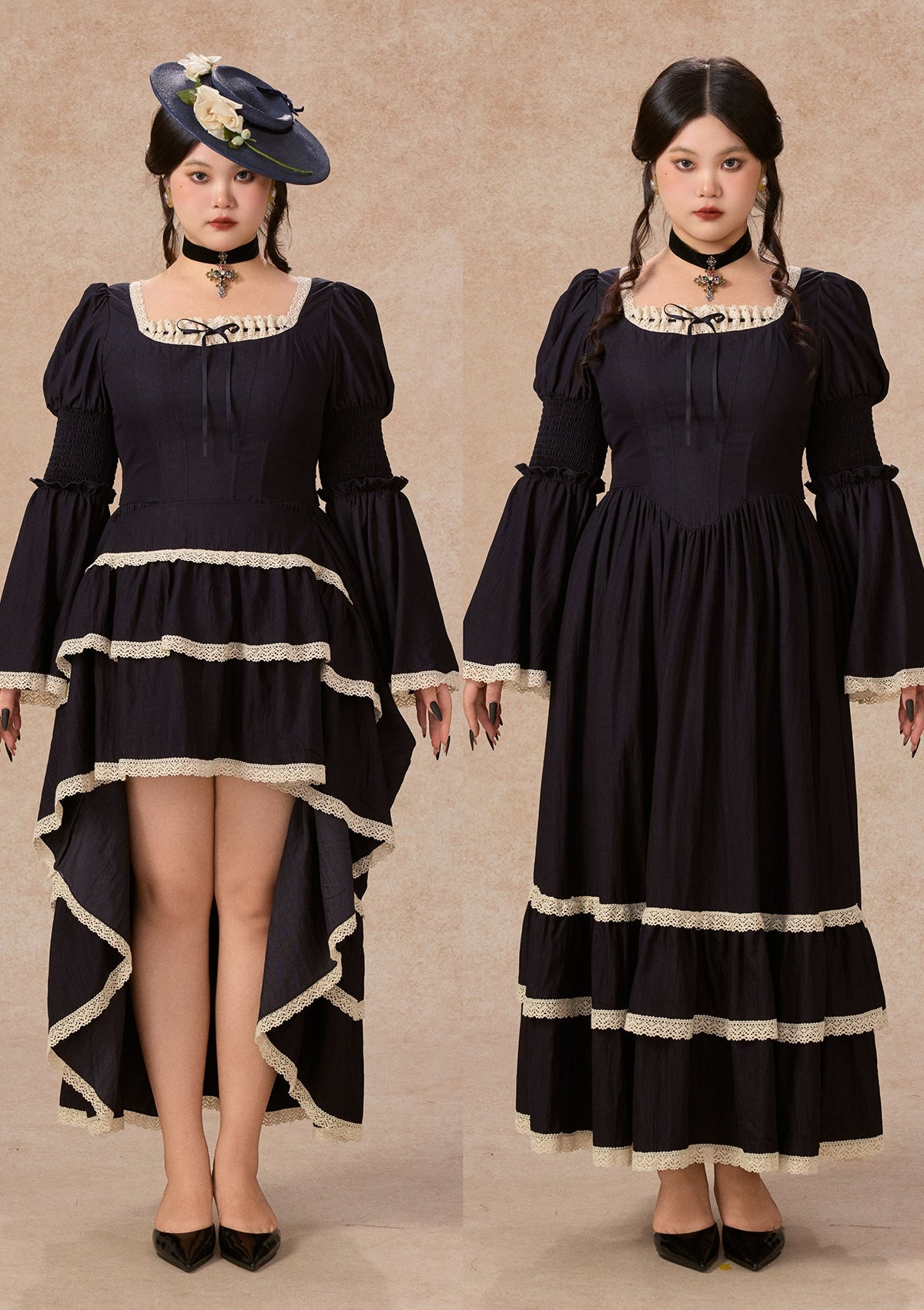 （US Exclusive）Curve&Plus Sapphire Blue Waltz Corset Dress