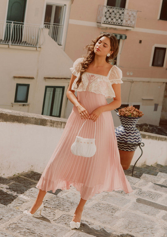 Honeyed Peach Bloom Dress