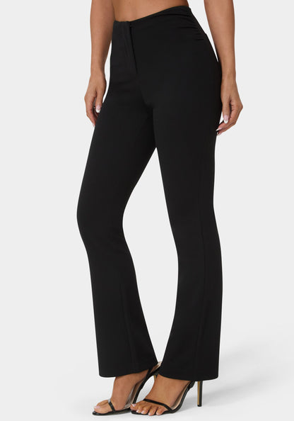 High Waist Stretch Mini Bootcut Pant