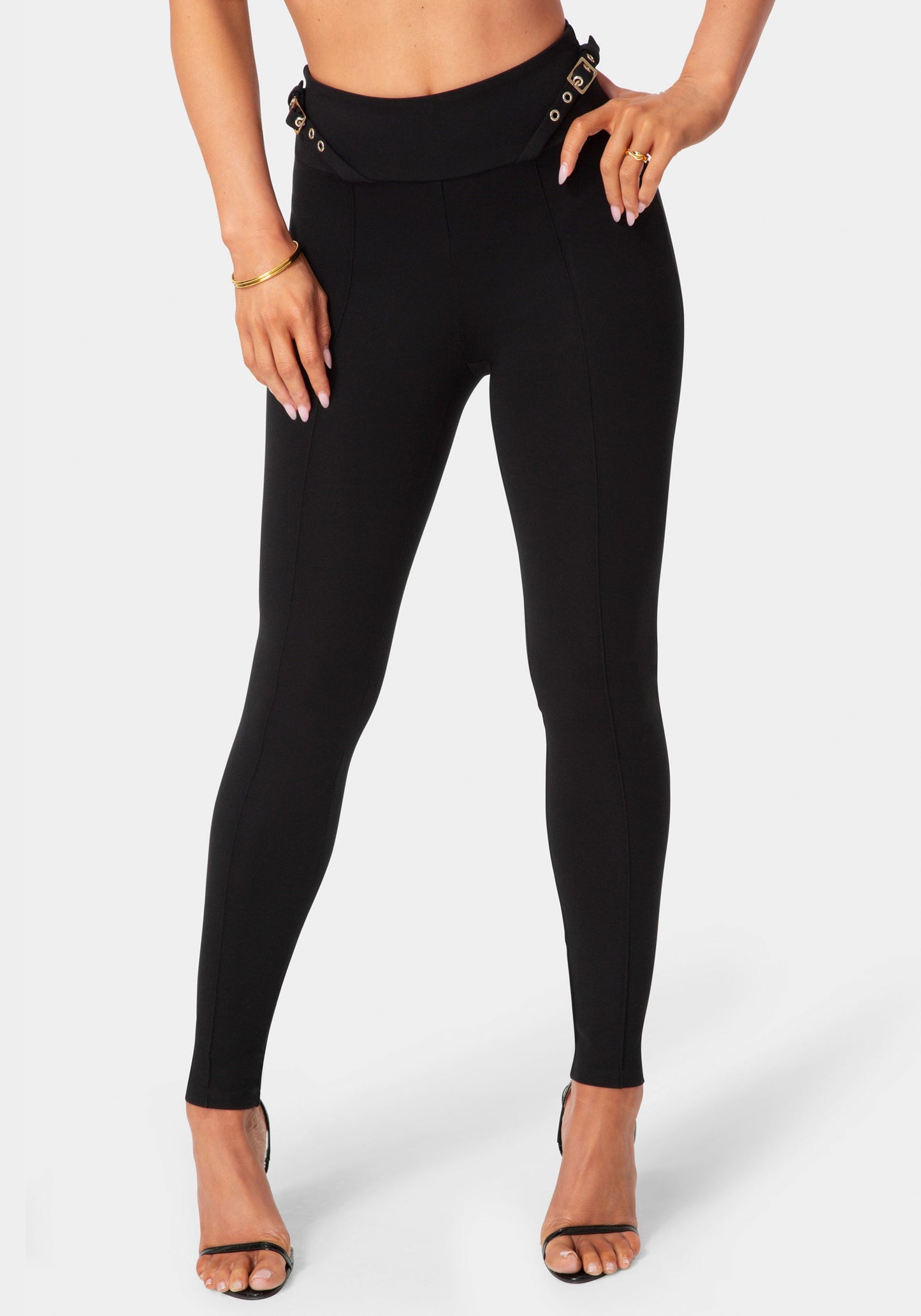 High Waist Belted Legging