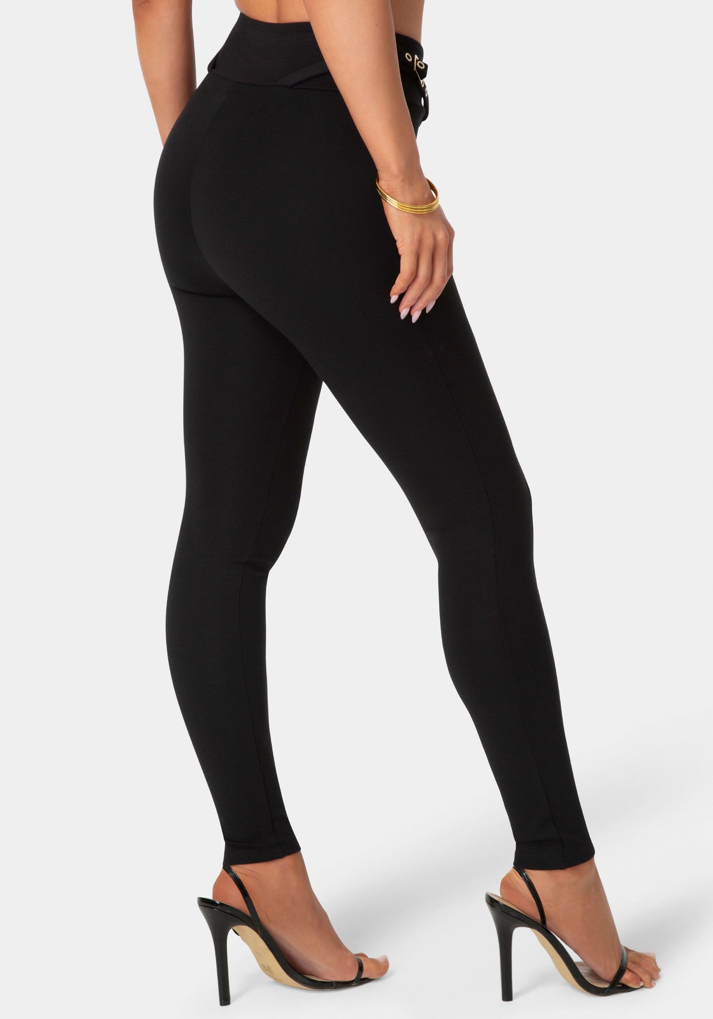High Waist Belted Legging