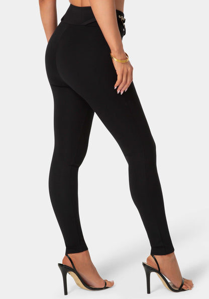 High Waist Belted Legging