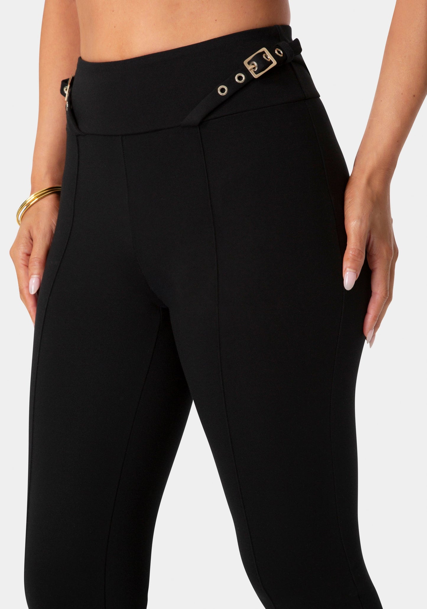 High Waist Belted Legging