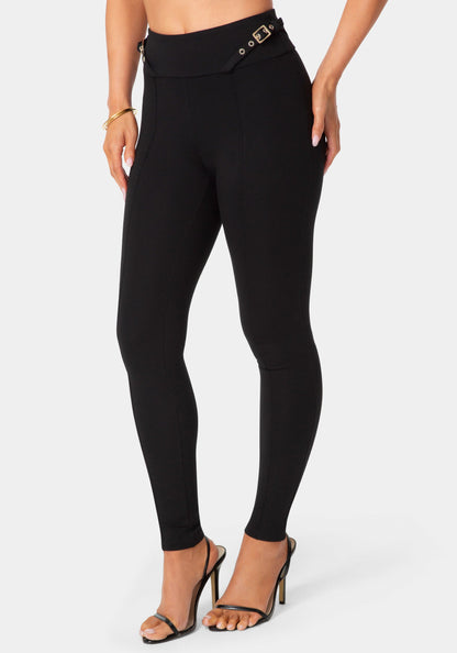 High Waist Belted Legging