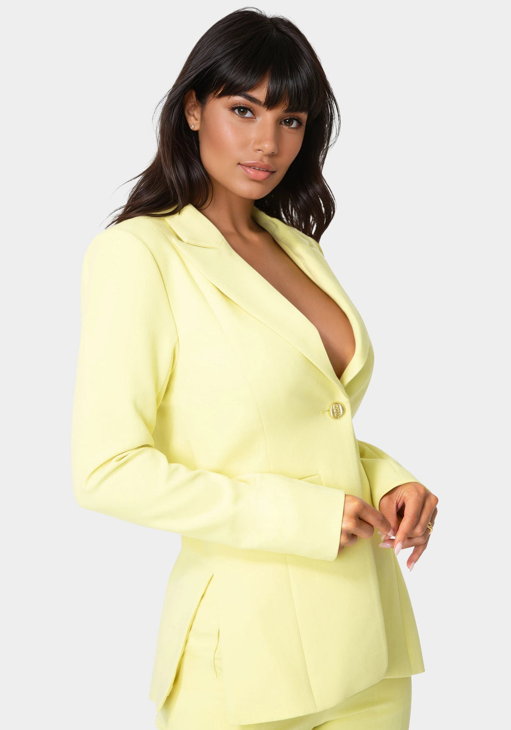 Tailored Fitted Waist Blazer