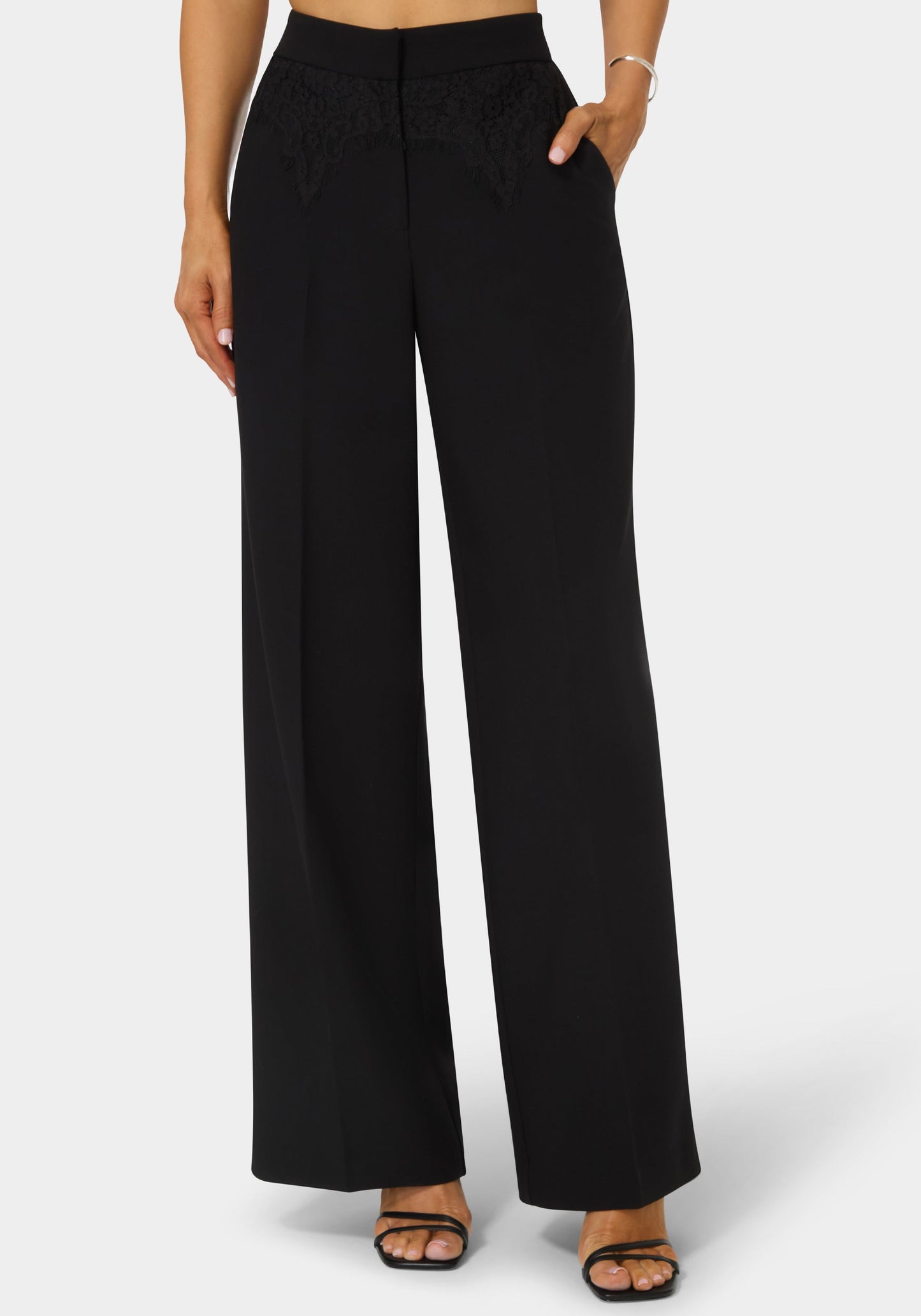 Tailored High Waist Palazzo Leg Pant