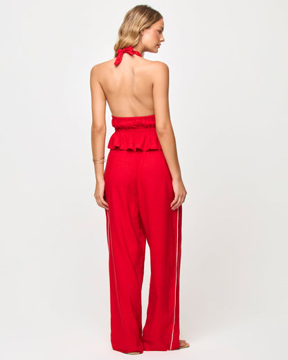 x The Salty Blonde August Top - Flame