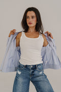 Kathleen Sleeveless Tank Top White