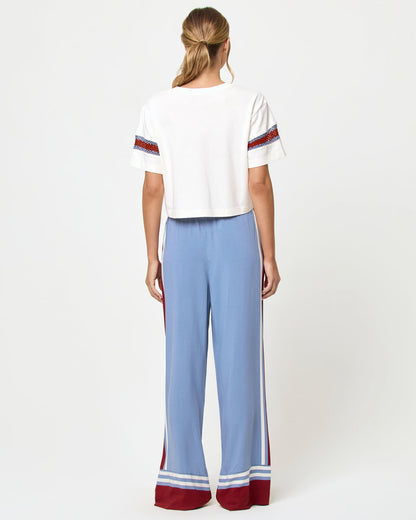 Core Top - Cream Chambray Fig