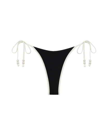 Lucia Bikini Bottom - Black-Cream