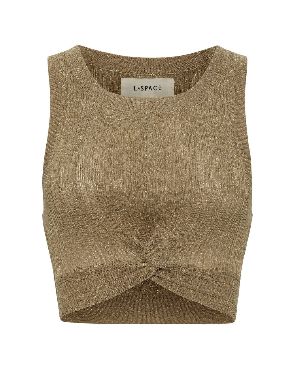 Heart Of Gold Tank - Metallic Gold