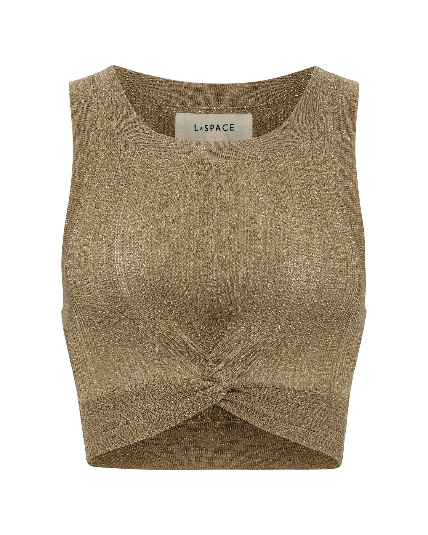 Heart Of Gold Tank - Metallic Gold