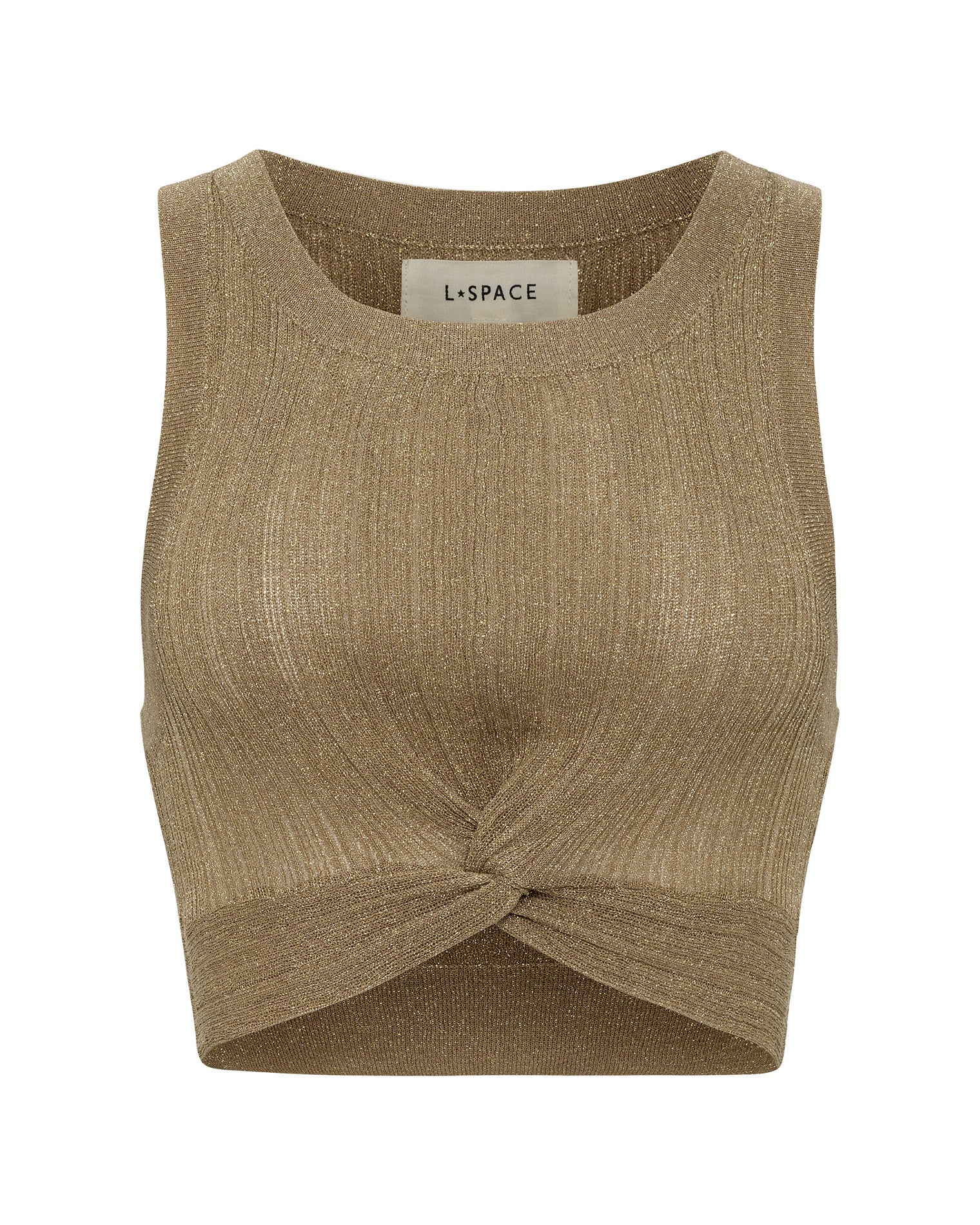 Heart Of Gold Tank - Metallic Gold
