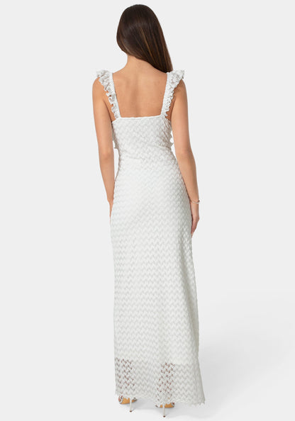 Lace Keyhole Maxi Dress