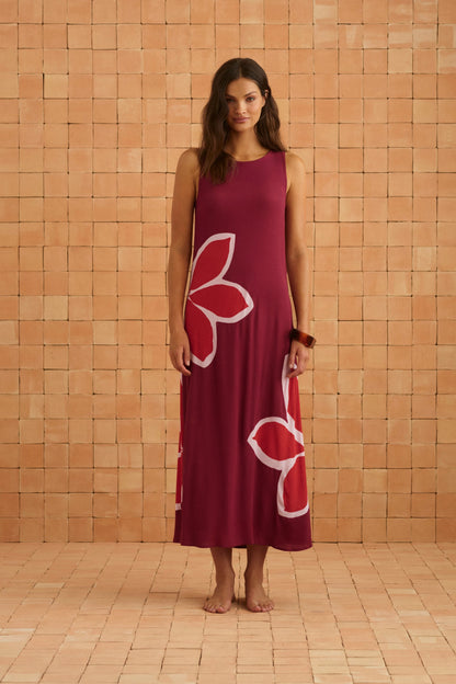 Binnie Dress In Gazamia Rosa