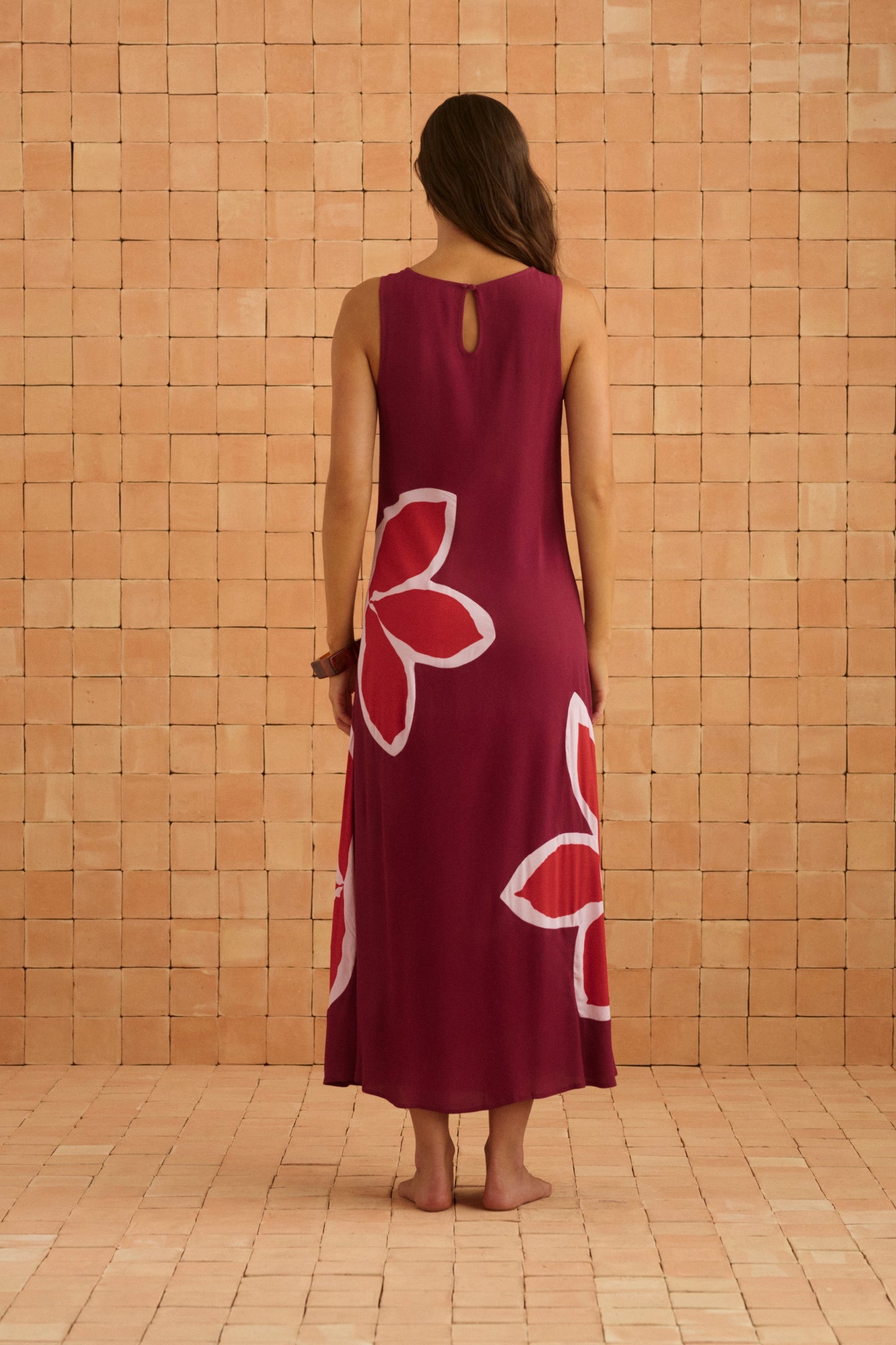 Binnie Dress In Gazamia Rosa