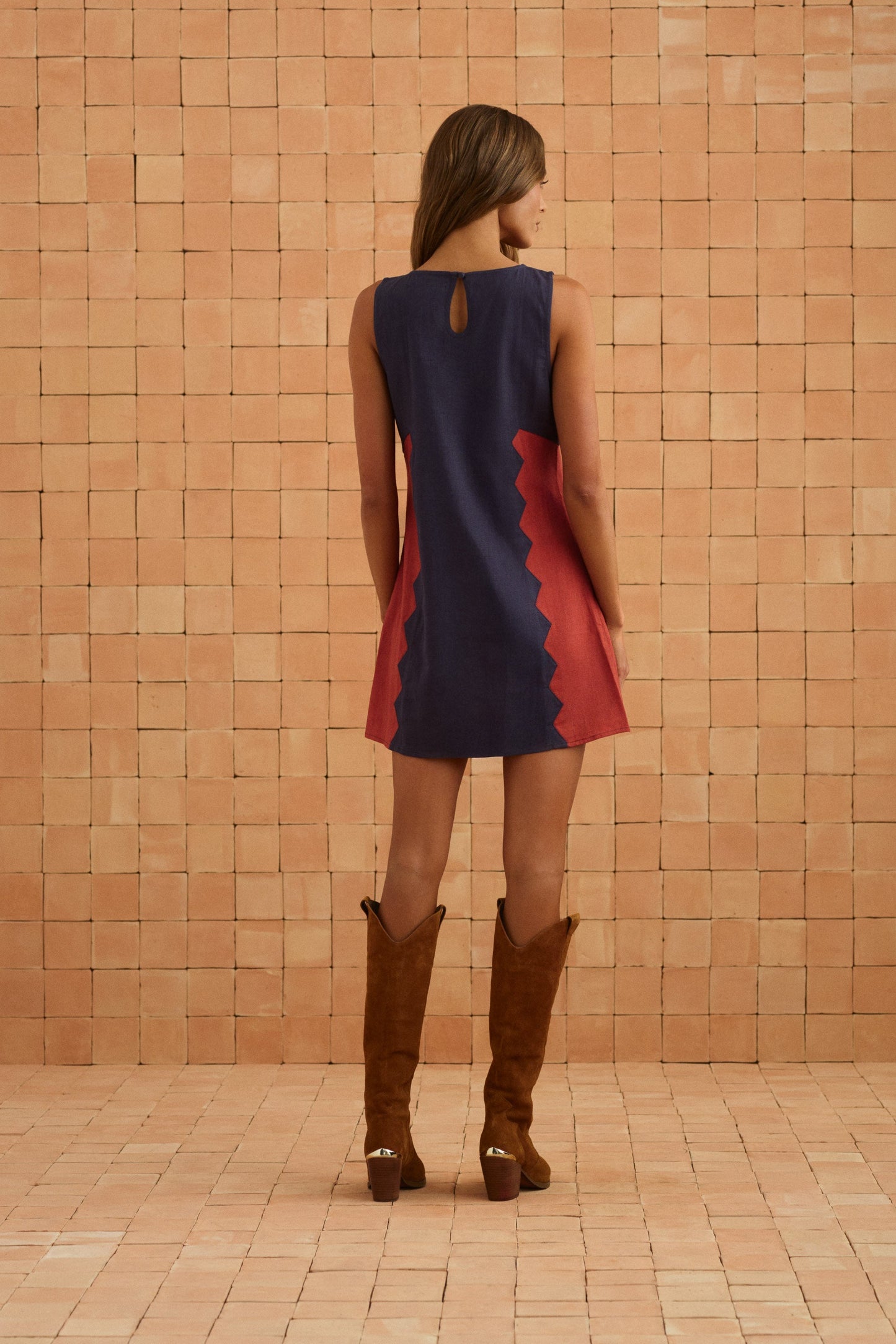 Binnie Mini Dress In Foxglove
