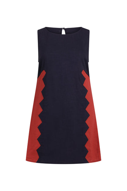 Binnie Mini Dress In Foxglove