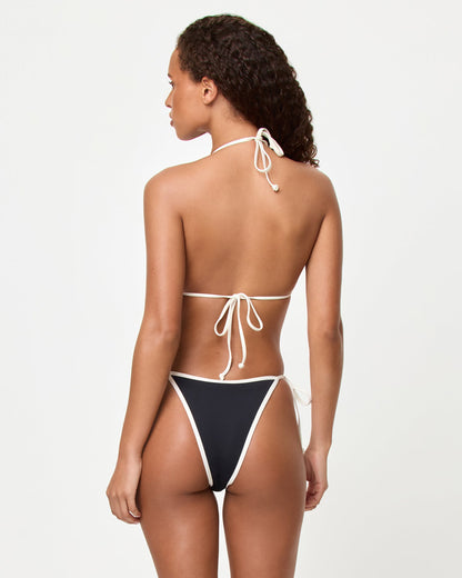 Aspen Bikini Top - Black-Cream