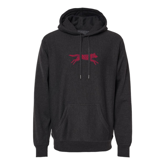 Crimson Wolf Fireside Hoodie