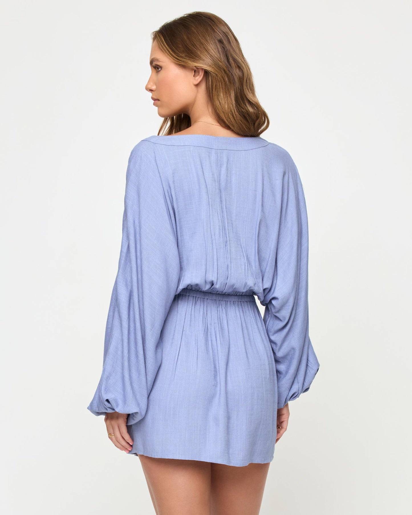 Deia Mini Dress - Chambray